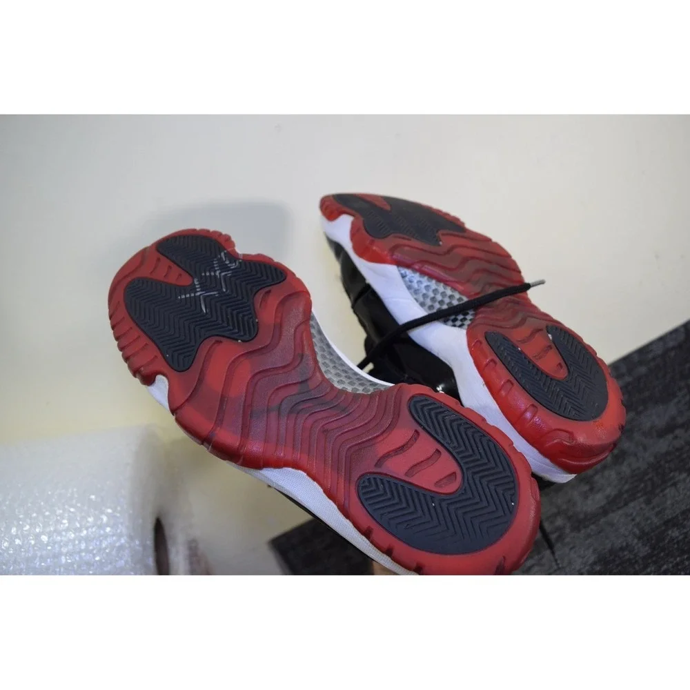 Nike 2012 Air Jordan 11 Retro Bred Patent 378037-010 MENS 12 NEED SOLES REGLUED